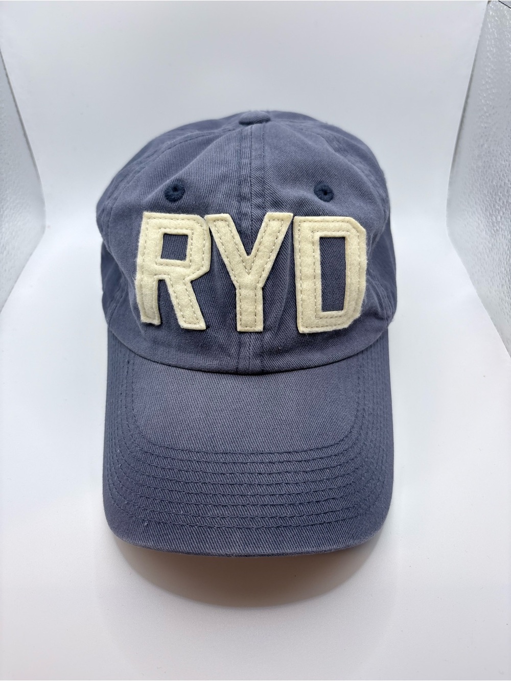 RYD Blue Dad Hat Strapback Adjustable Felt Letter Casual Cap